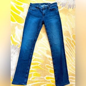 AG Harper Straight Leg Jean Size 25R in a dark wash